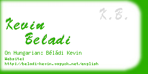 kevin beladi business card